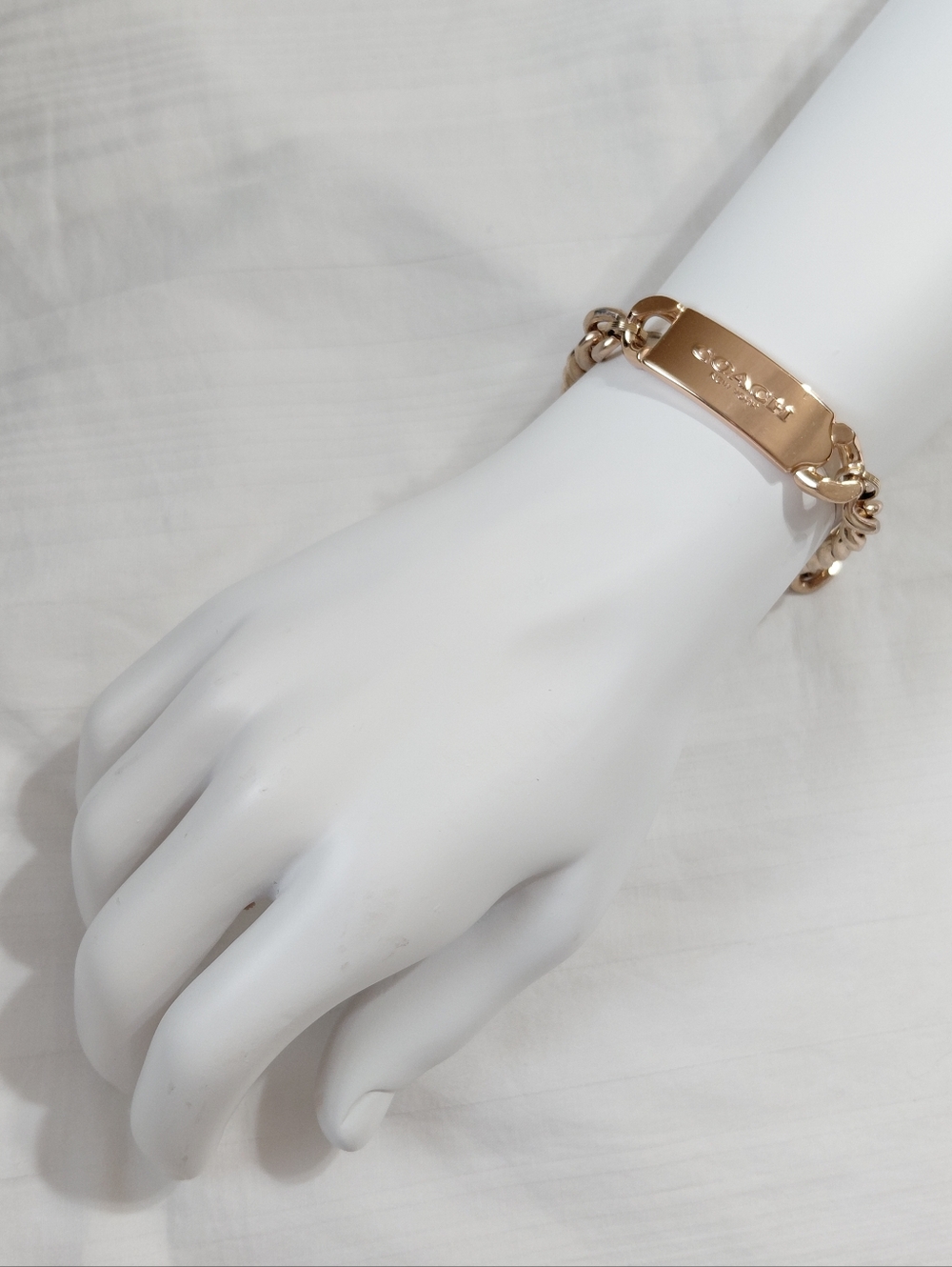 Coach Gold Chunky ID Bracelet - Picture 2 of 4
